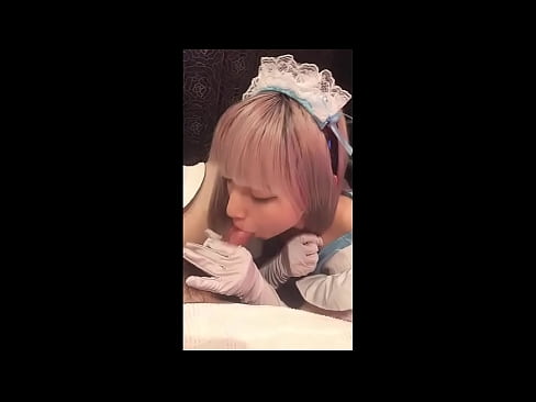 ❤️ Японы шүтээн [маюка], Францын үйлчлэгчийн хувцас, 1-р хэсэг, лосьоноор дарж, хөхрөх ❤❌ Шууд гэдсээр порно манайд ❌️❤